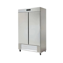 Asber Refrigerador 2 Puertas sólidas acero 115V ARR-37 HC Seminuevo