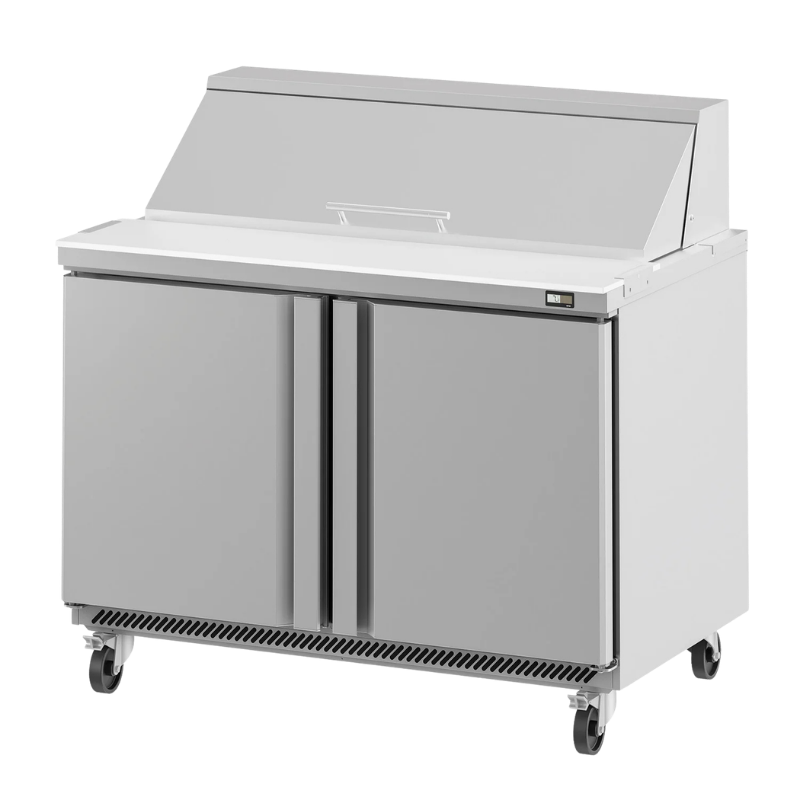 Infrico Mesa undercounter refrigeración para ensaladas 2 puertas acero UC Series UC48P Nuevo
