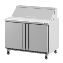Infrico Mesa undercounter refrigeración para ensaladas 2 puertas acero UC Series UC48P Nuevo