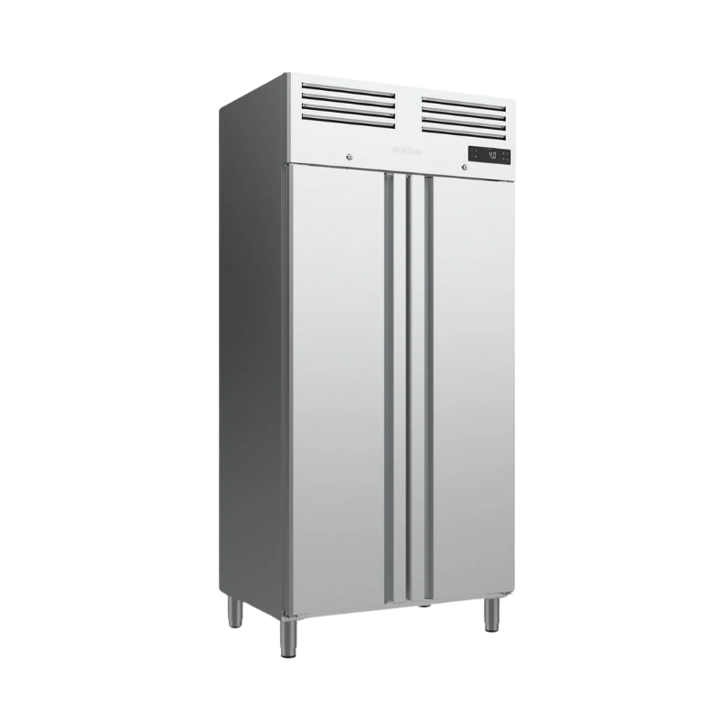 Infrico Armario de refrigeración 2 puertas sólidas GN 1/1 SLIM LINE 600L Series AGN602 Nuevo