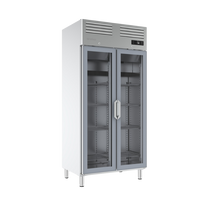 Infrico Armario de refrigeración 2 puertas de cristal GN 1/1  de 974mm AGN600CR Nuevo