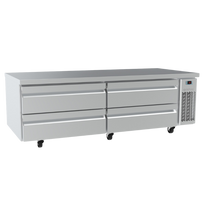 Infrico Mesa baja refrigeración 4 cajones CHEF-BASES Series de 1845mm MSG72 Nuevo