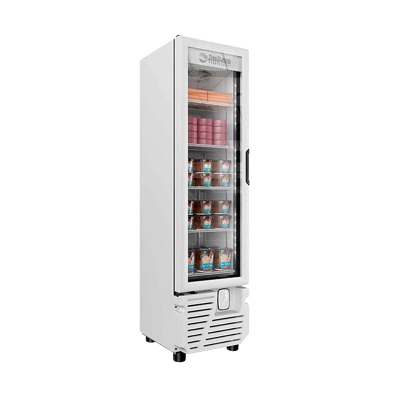 Imbera Congelador Vertical 1 Puerta Cristal 8 Pies VFS08 Seminuevo