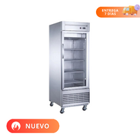 MIGSA Refrigerador Vertical  Acero Inox Puerta de Cristal 23 Pies UR-27C-1G