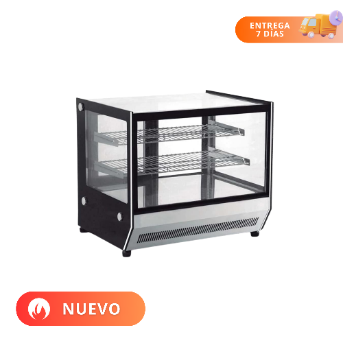 MIGSA Vitrina Exhibidora Caliente Para Mostrador Cristales Rectos GN-900HRT