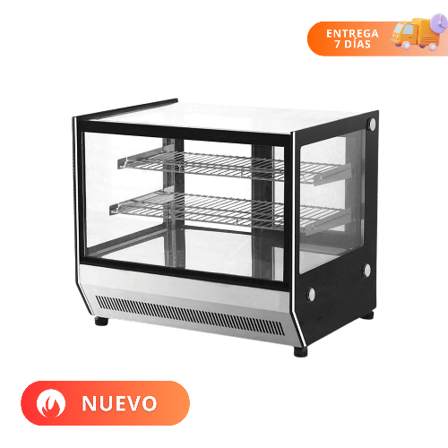 MIGSA Vitrina Exhibidora Cristal Recto 190 Litros GN-1200RT 