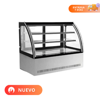 MIGSA Vitrina Exhibidora De Cristal Curvo 464 Litros GN-1800C2