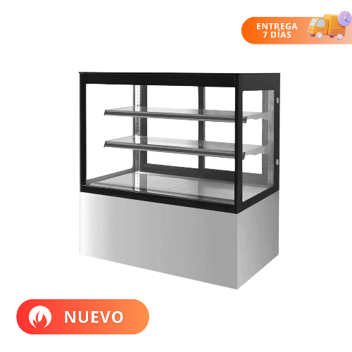MIGSA Vitrina Exhibidora De Cristal Recto 338 Litros GN-900R2