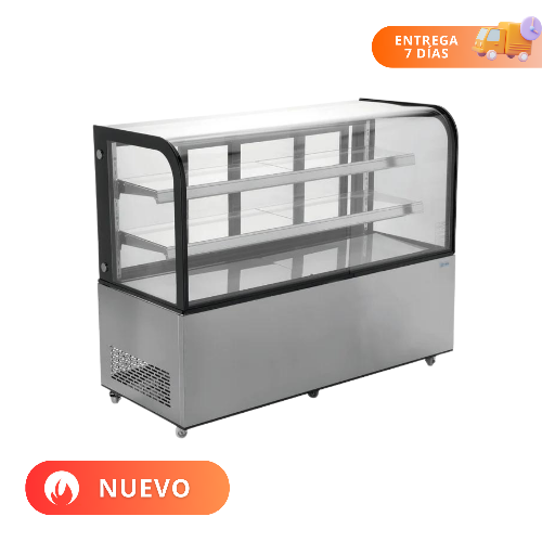 MIGSA Vitrina Refrigerada De Piso Cristal Curvo ARC-470Y