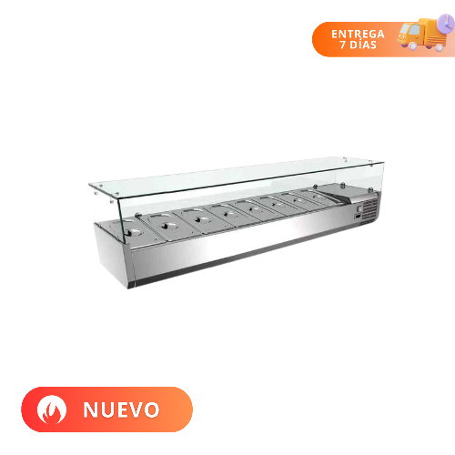 MIGSA Vitrina Refrigerada Para Ensaladas Y Pizzas Sobre Mesa RT-1800L