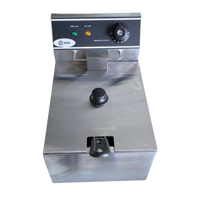 Migsa Freidora Electrica de Acero Inoxidable CKEF1LTS6 Nuevo