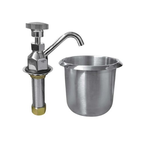 Migsa Llave de Llenado de Acero Inoxidable con Deposito para Enjuague de Cucharas BX-002 Nuevo