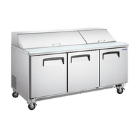 Migsa Mesa Fría Para Ensaladas 3 Puertas 510 Litros Tipo Americano SCL-3 Nuevo