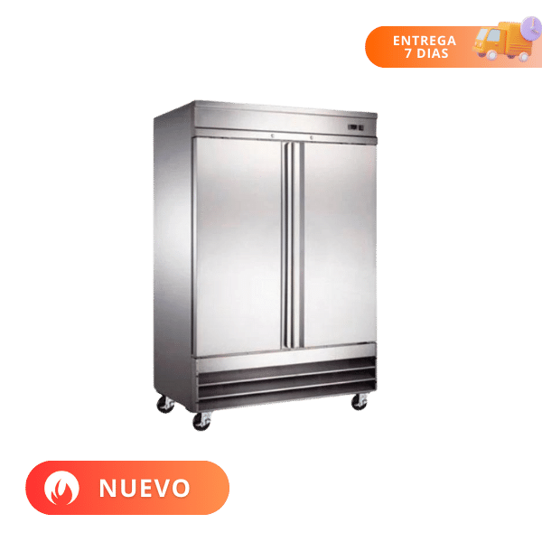 Icehaus Refrigerador 2 Puertas de Acero RV-2PS-SS-01 Nuevo