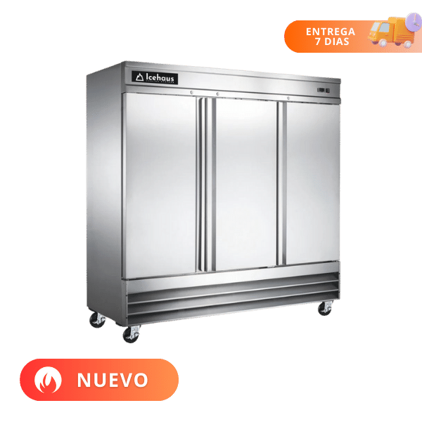 Icehaus Refrigerador 3 Puertas de Acero RV-3PS-SS-01 Nuevo