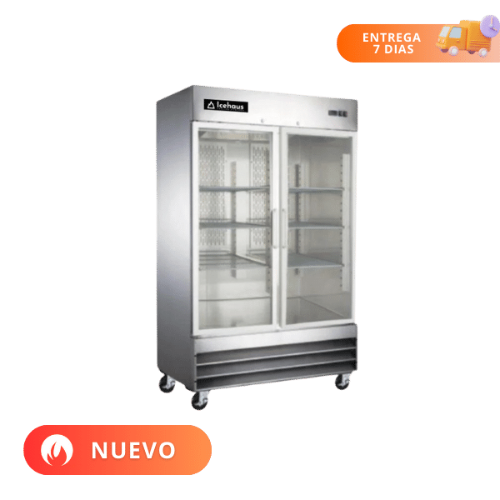 icehaus refrogerador 2 puertas cristal 