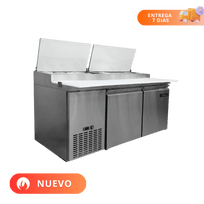 Icehaus Mesa de Preparación para Pizzas 2 Puertas MP-2P-SS-02 Nuevo