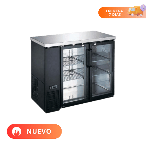 Icehaus Refrigerador Contra Barra 2 Puertas CBR-2PC-SS-02 Nuevo