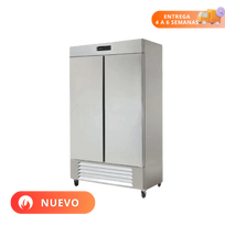 Asber Refrigerador 2 Puertas sólidas acero ARR-37 HC