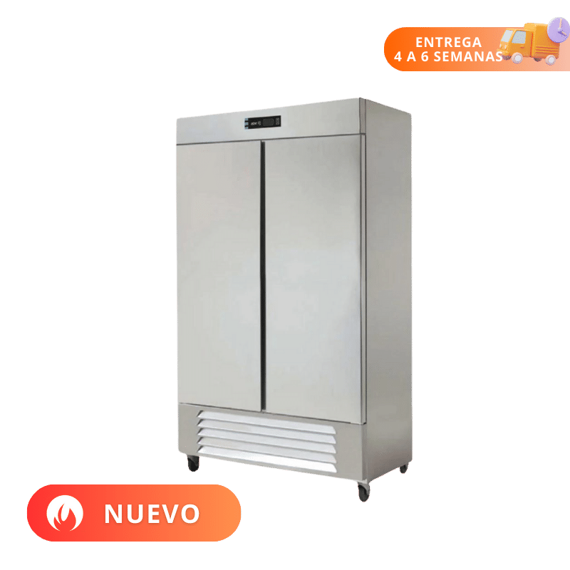 Asber | Refrigerador 2 Puertas sólidas acero | ARR-37 HC | Nuevo