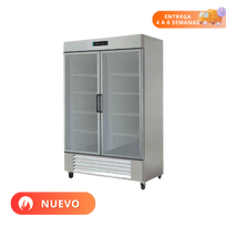 Asber Refrigerador 2 puertas cristal ARR-37-G HC