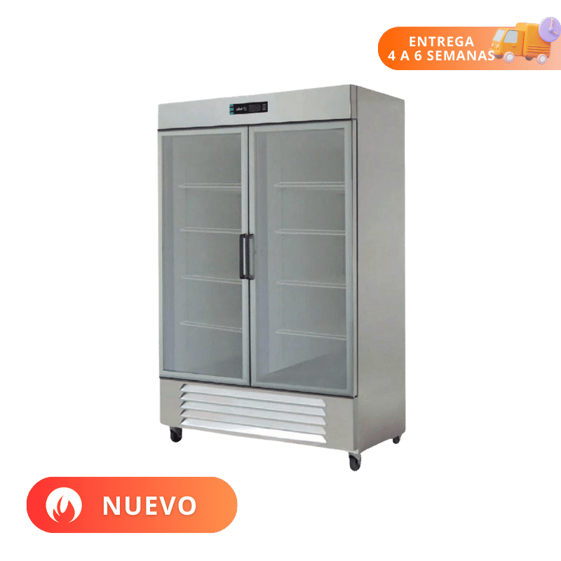 Asber | Refrigerador 2 puertas cristal | ARR-37-G HC | Nuevo