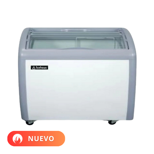 Icehaus Congelador Horizontal Puerta de Cristal 9.18 pies cúbicos CHPC-260 Nuevo