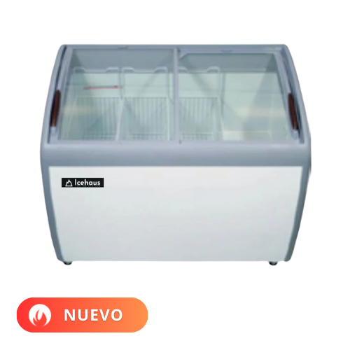 Icehaus Congelador Horizontal Puerta de Cristal 12.71 pies cúbicos  CHPC-360 Nuevo