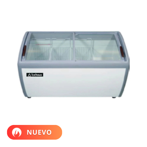 Icehaus  Congelador Horizontal Puerta de Cristal 16 pies cúbicos CHPC-460 Nuevo