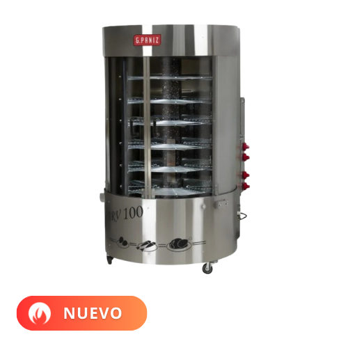 G. PANIZ ROSTICERO ASADOR ROTATIVO VERTICAL ARV130CQC NUEVO