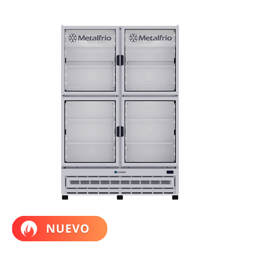 Metalfrío Refrigerador vertical 4 puertas cristal RB804 Nuevo