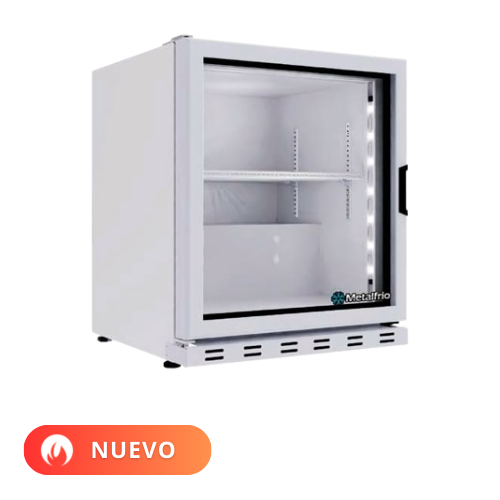 Metalfrio Conservador de congelados vertical estático 3,3 pies 1 puerta cristal CVC03 Nuevo