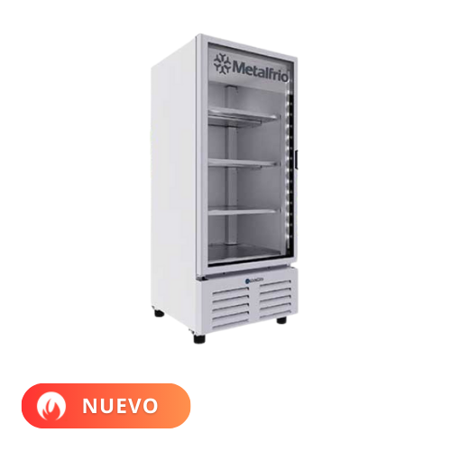 Metalfrio Conservador de congelados vertical estático 15,1 pies 1 puerta cristal CVC15 Nuevo