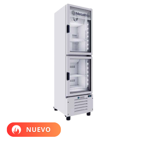 Metalfrio Conservador de congelados vertical híbrido 7,7 pies  VFH08 Nuevo