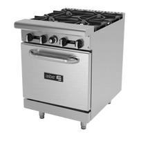 Asber Estufa a gas de 4 fuegos abiertos + Horno 24