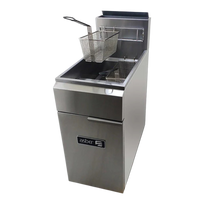 Asber Freidora a gas 1 tina - 3 quemadores - 50 lbs. de capacidad - full inox. AEF-50-S Nuevo