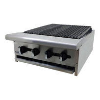 Asber Asador a gas con sercha perimetral - Piedra volcánica AECRB-24 Nuevo