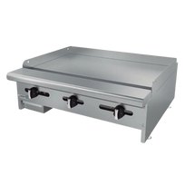 Asber Plancha lisa a gas con placa de 3/4
