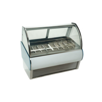 Migsa Vitrina Exhibidora de Helados 13 insertos DW-13 Nuevo