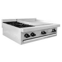 International Estufa Modular Triple 1 Sección de Asador, 2 Secciones de Plancha CG30121 Nuevo