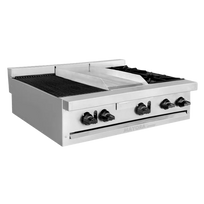 International Estufa Modular Triple 1 Sección de Asador, 1 Sección de Plancha, 1 Sección de Quemadores CG30131 Nuevo