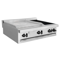 International Estufa Modular Triple 2 Secciones de Plancha, 1 Sección de Asador CG30171 Nuevo