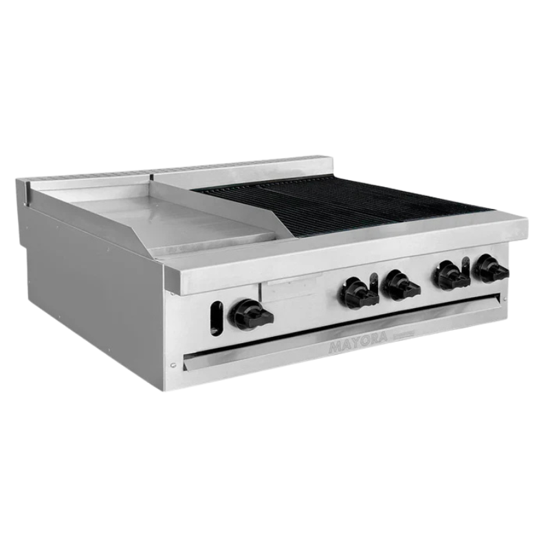 International Estufa Modular Triple 1 Sección de Plancha, 2 Secciones de Asador CG30191 Nuevo