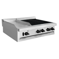 International Estufa Modular Triple 1 Sección de Plancha, 2 Secciones de Asador CG30191 Nuevo
