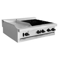 International Estufa Modular Triple 1 Sección de Plancha, 1 Sección de Asador, 1 Sección de Quemadores CG30201 Nuevo