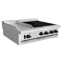 International Estufa Modular Triple 1 Sección de Plancha, 1 Sección de Quemadores, 1 Sección de Asador CG30211 Nuevo