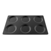 Unox Bandeja en aluminio antiadherente EGGS 6x2 TG935 Nuevo