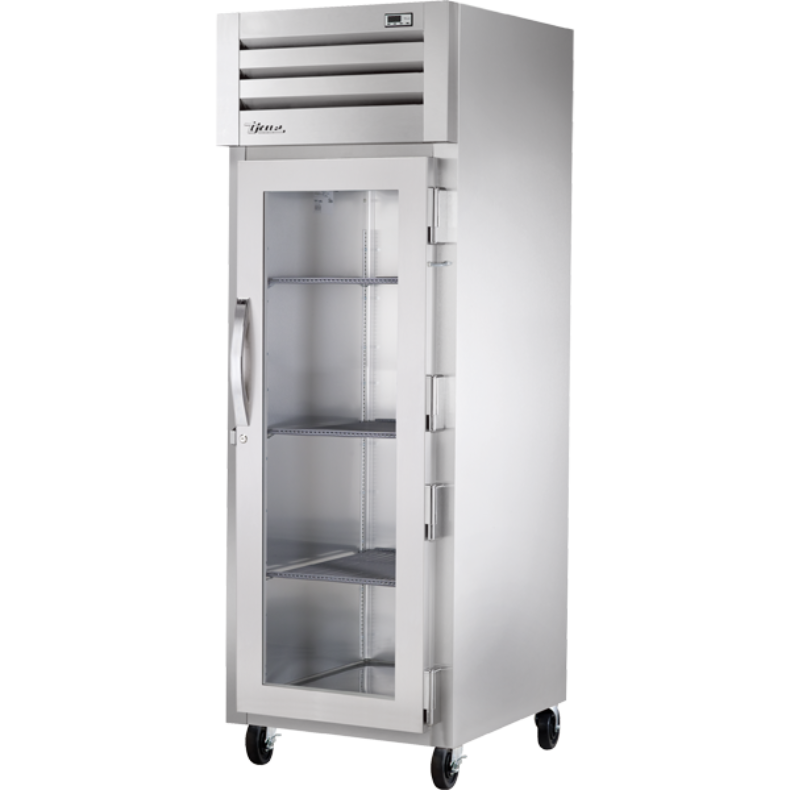 True Gabinete Calentador Vertical 1 Puerta Cristal 3 Parrillas STA1H-1G Nuevo