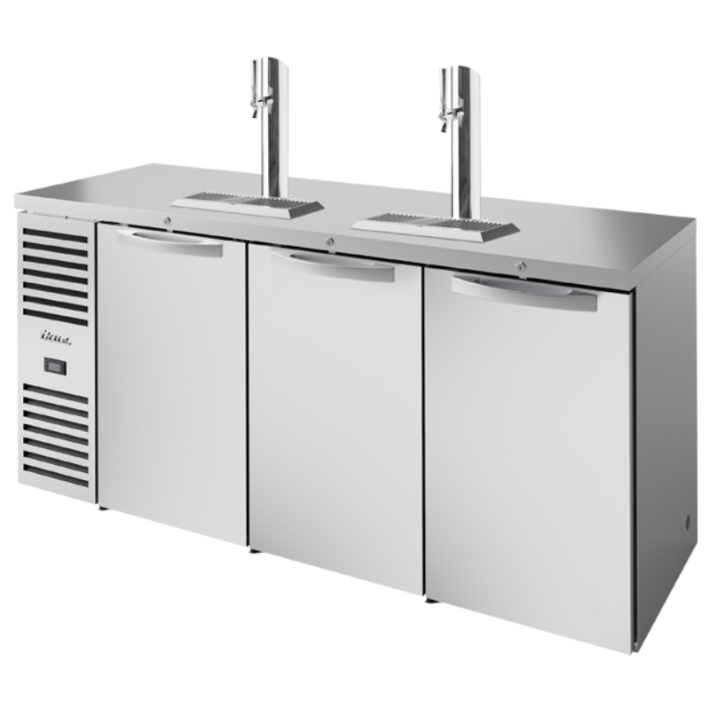 True Dispensador de Cerveza Refrigerada 3 Puertas Acero Inoxidable TDR84-RISZ1-L-S-SSS-1 Nuevo