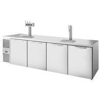 True Dispensador de Cerveza Refrigerado Puertas Abatibles Sólidas Acero Inoxidable TDR108-RISZ1-L-S-SSSS-1 Nuevo